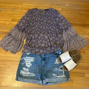 American eagle bell sleeve top